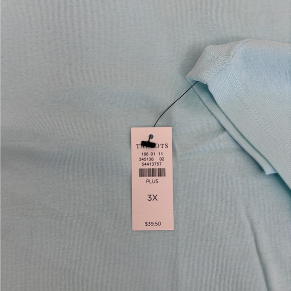 Talbots The Talbots Tee in Opal Blue, 100% Cotton, 3X, NWT - Picture 10 of 10